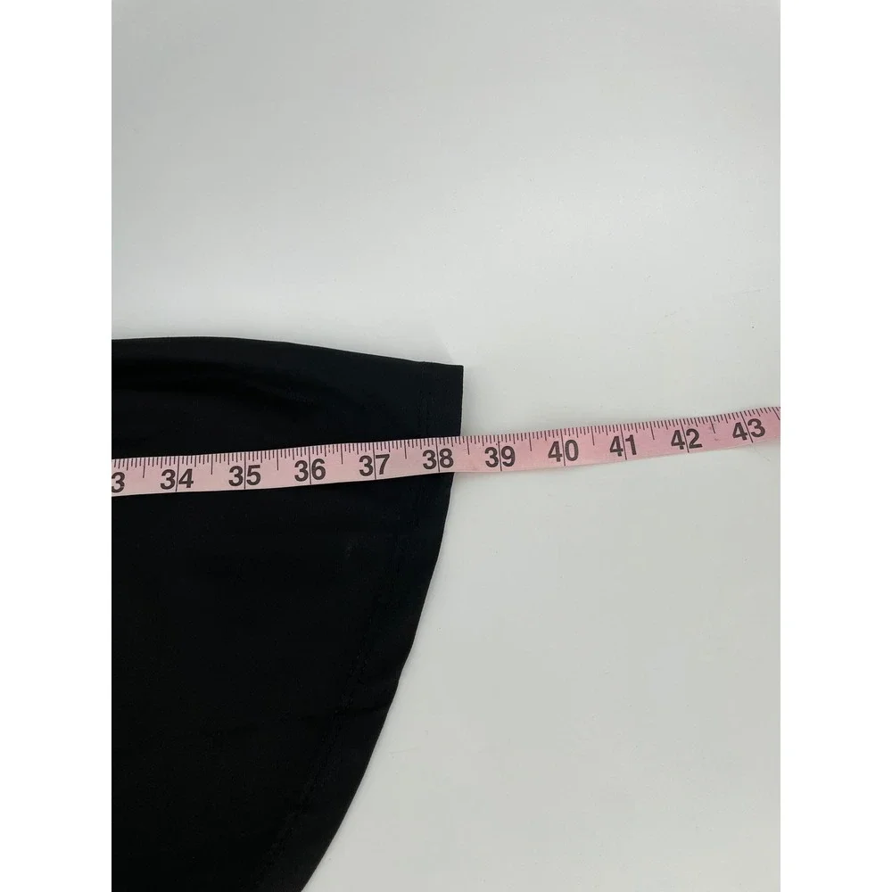 Swim‎ Resort Coverup Skirt Womens Small* Black Gathered Front Draped